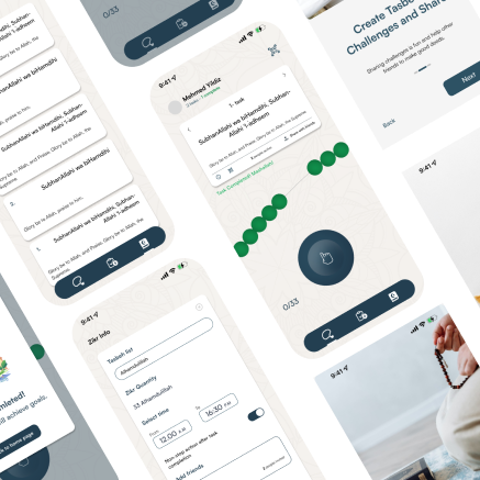 Ux Ui design Tasbeeh App